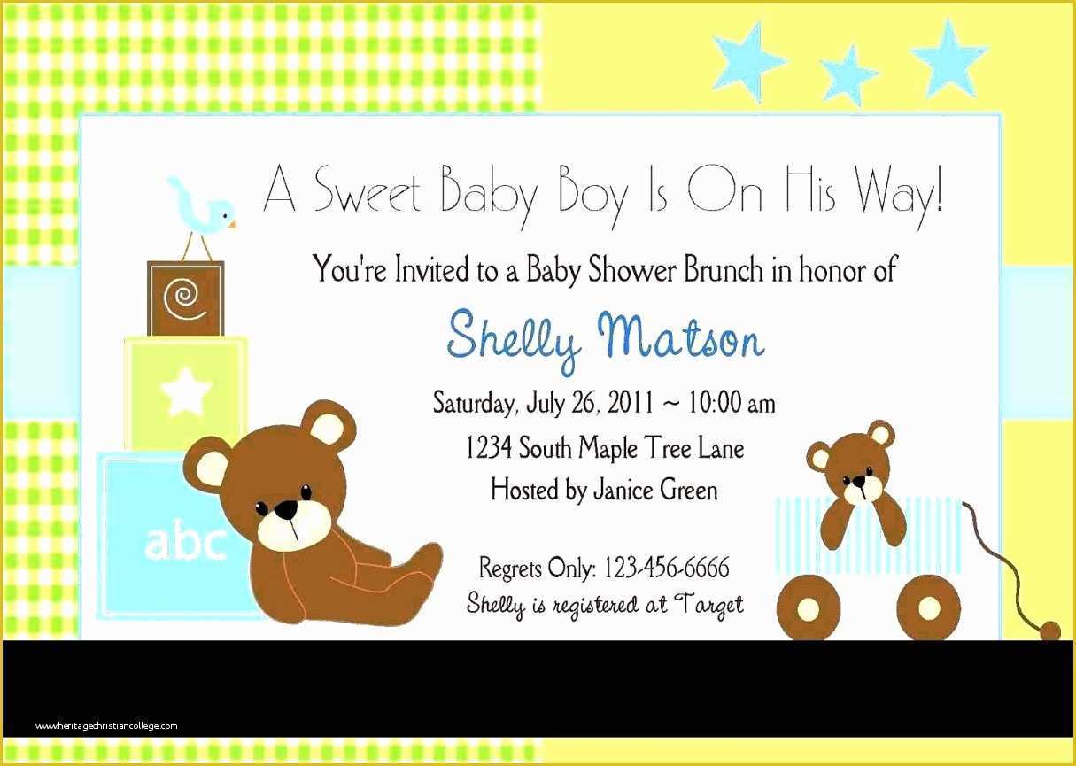 Baby Shower Invitations Templates Free Download Of Free Baby Shower Invitation Templates Download Template