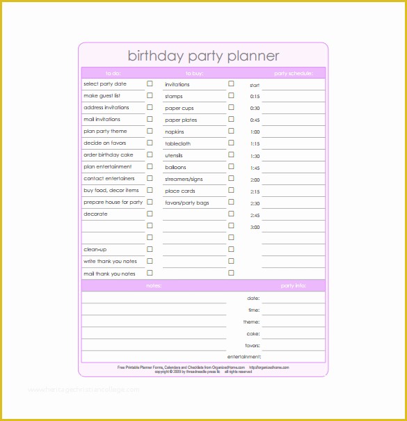 Bachelorette Party Agenda Template Free Of Party Planning Templates 16 Free Word Pdf Documents