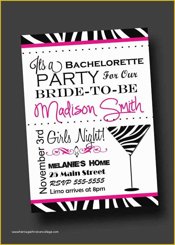 Bachelorette Party Invitation Templates Free Download Of 11 Bachelorette Party Invitation Free Editable Psd Ai