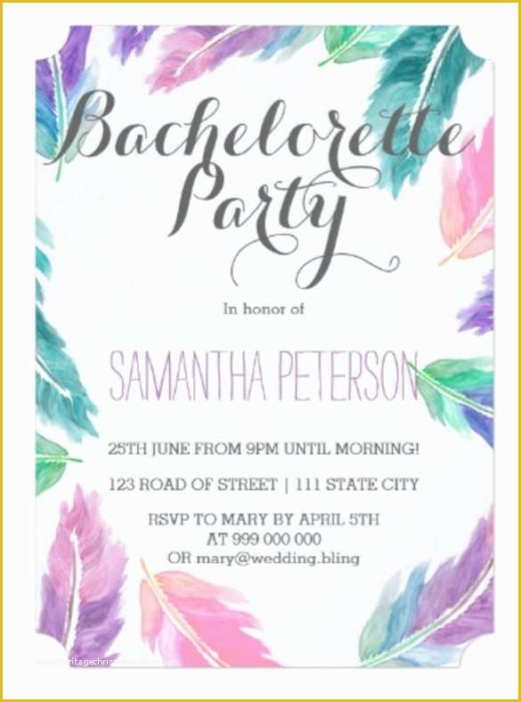 Bachelorette Party Invitation Templates Free Download Of 32 Bachelorette Invitation Templates Psd Ai Word