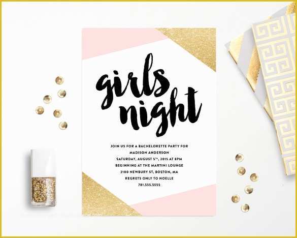 Bachelorette Party Invitation Templates Free Download Of 41 Bachelorette Invitation Templates Psd Ai