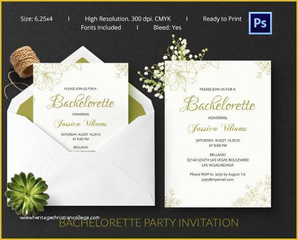 Bachelorette Party Invitation Templates Free Download Of Bachelorette Invitation Template 40 Free Psd Vector