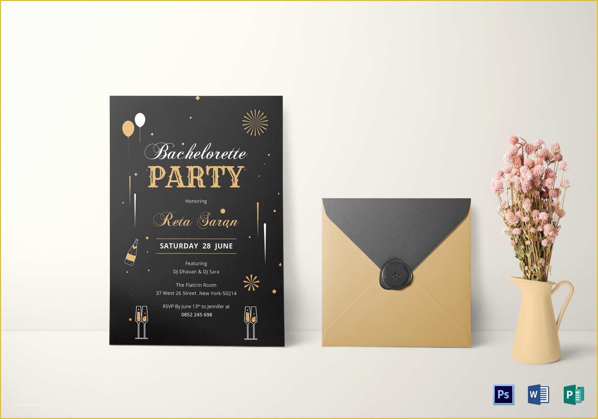 Bachelorette Party Invitation Templates Free Download Of Bachelorette Party Invitation Card Design Template In Word
