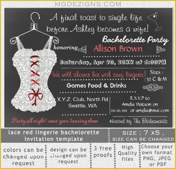Bachelorette Party Invitation Templates Free Download Of Bachelorette Party Printable Invitation