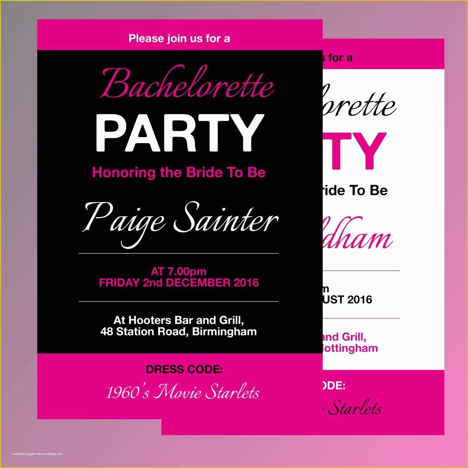 Bachelorette Party Invitation Templates Free Download Of Fully Editable Bachelorette Party Invitation Template