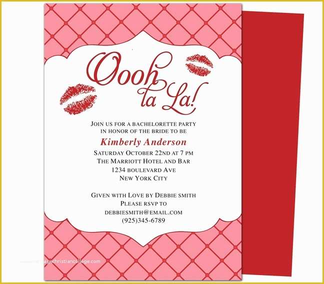 Bachelorette Party Invitation Templates Free Download Of Printable Bachelorette Invitations Party Templates