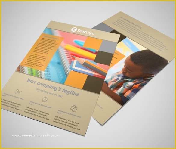 Back to School Brochure Template Free Of 18 Best Academic Flyer Templates & Designs