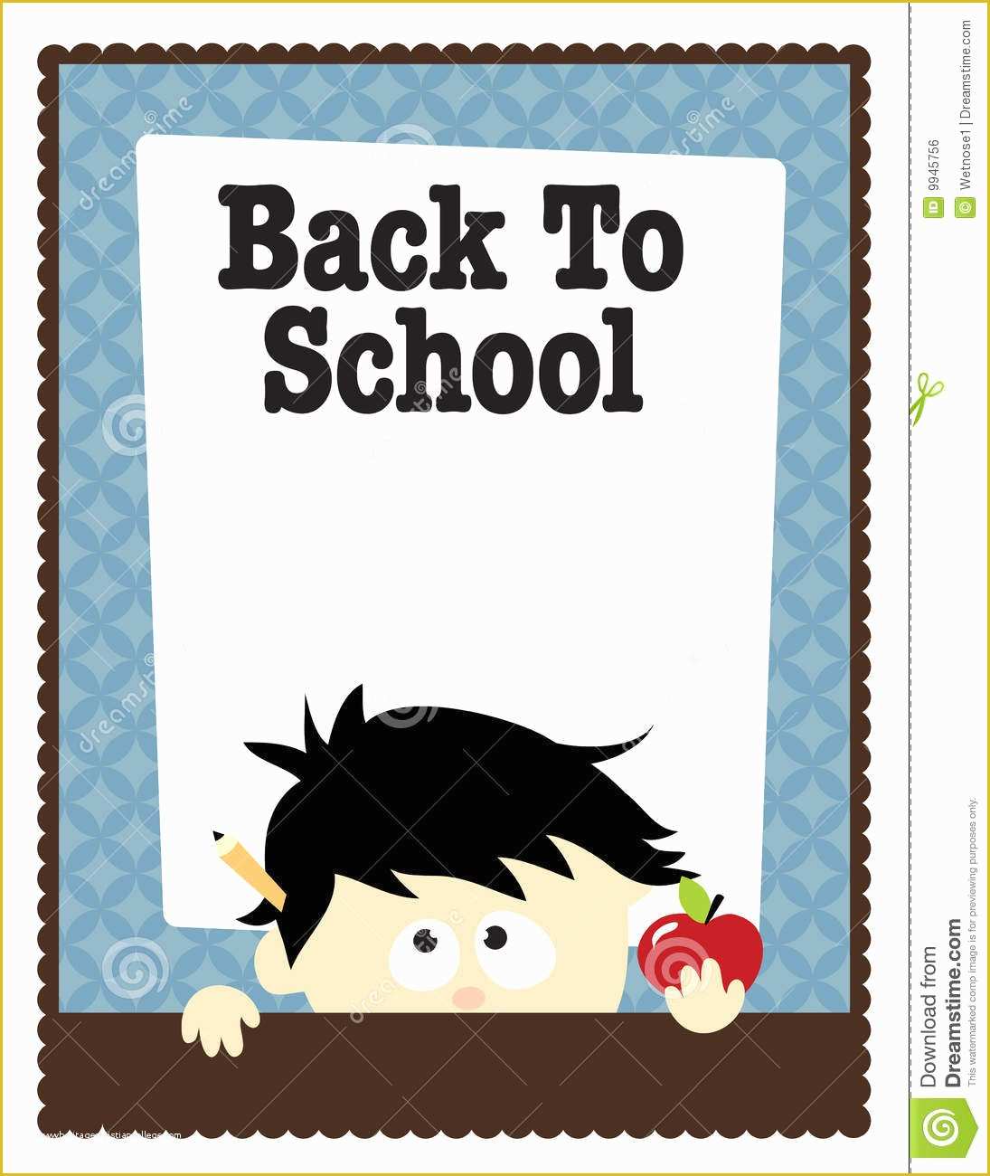 Back to School Brochure Template Free Of 8 5x11 School Flyer Template Stock Vector Illustration