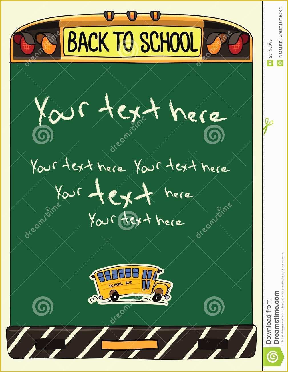 Back to School Brochure Template Free Of Back to School Banner Template Stock Vector Illustration