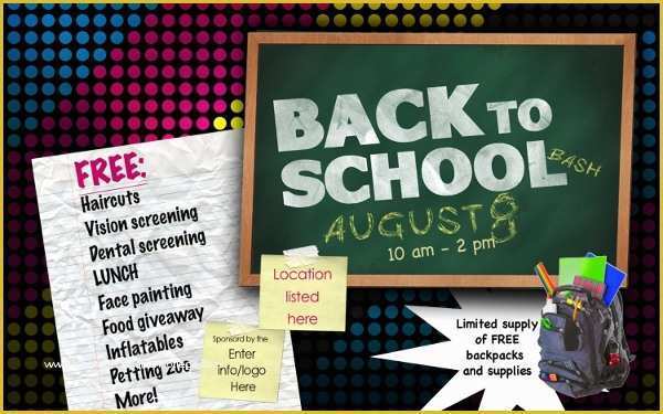 Back to School Party Flyer Template Free Of 22 Back to School Flyers Free Psd Ai Eps format