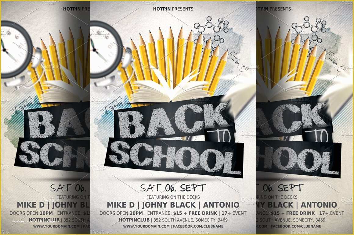 Back to School Party Flyer Template Free Of Back to School Party Flyer Template Flyer Templates