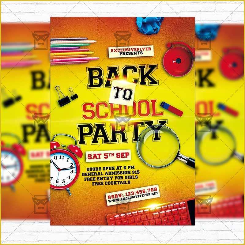 Back to School Party Flyer Template Free Of Back to School Party – Premium Flyer Template Instagram