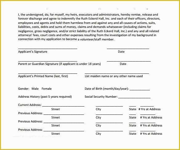 Background Check form Template Free Of Background Check Authorization form 10 Download Free