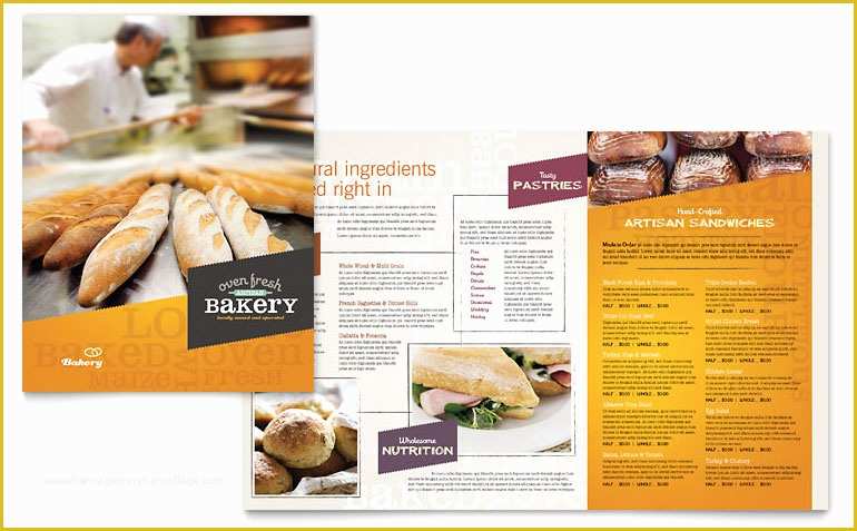 Bakery Menu Template Word Free Of Artisan Bakery Menu Template Word & Publisher