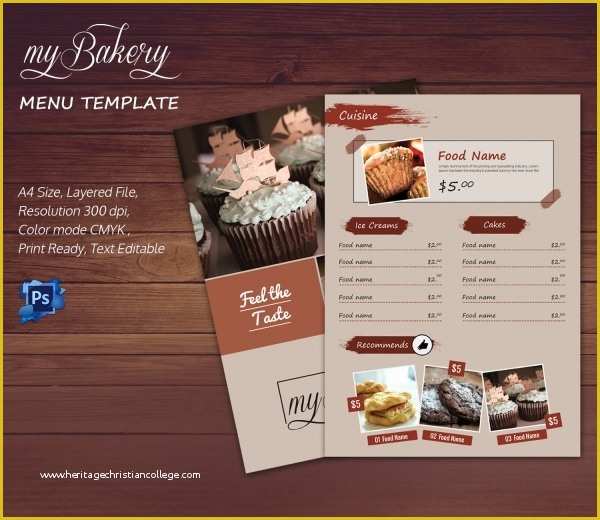 Bakery Menu Template Word Free Of Bakery Menu Template – 30 Free Word Psd Pdf Eps