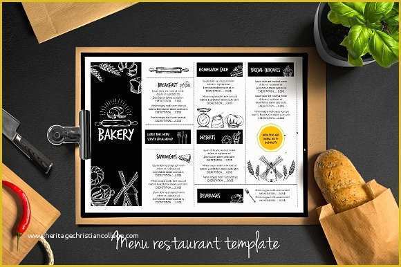 Bakery Menu Template Word Free Of Food Menu Bakery Flyer 5 Brochure Templates Creative