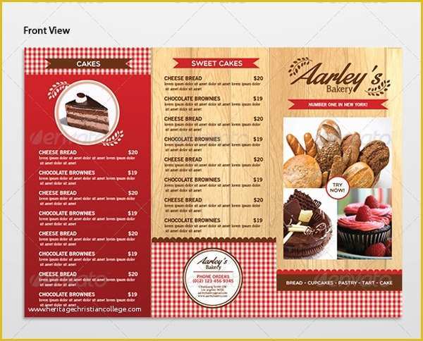 Bakery Menu Template Word Free Of Sample Bakery Menu Template 15 Download Documents In