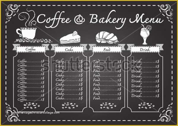 Bakery Menu Templates Free Download Of 16 Sample Bakery Menu Templates