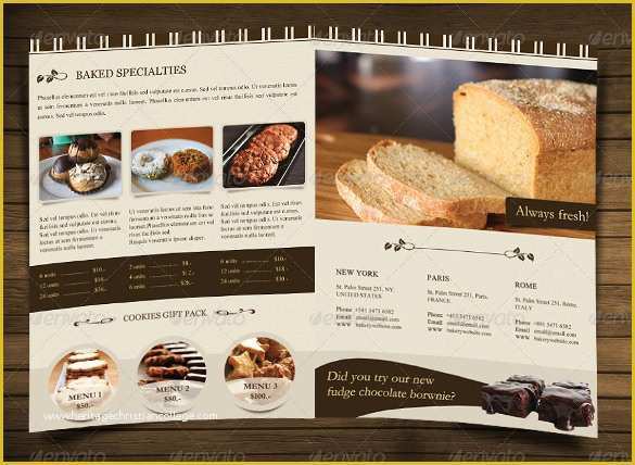 Bakery Menu Templates Free Download Of 29 Bakery Menu Templates Psd Ai Docs