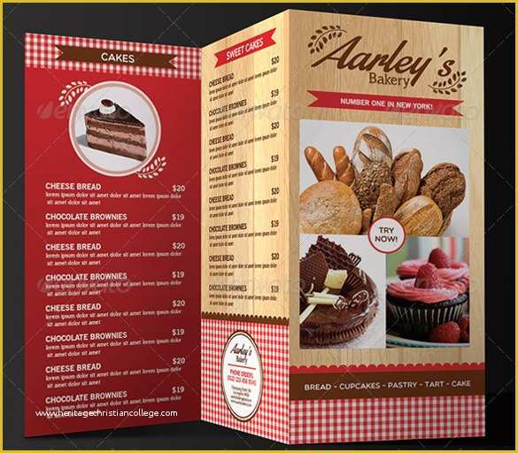 Bakery Menu Templates Free Download Of 29 Bakery Menu Templates Psd Ai Docs