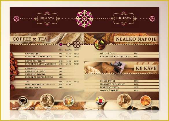 Bakery Menu Templates Free Download Of Coffee Shop Menu Template Free Fresh Design Coffee Vectors