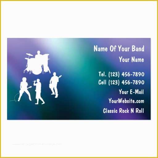 Band Business Card Templates Free Of Band Business Card Templates Free 4 – Card Design Ideas