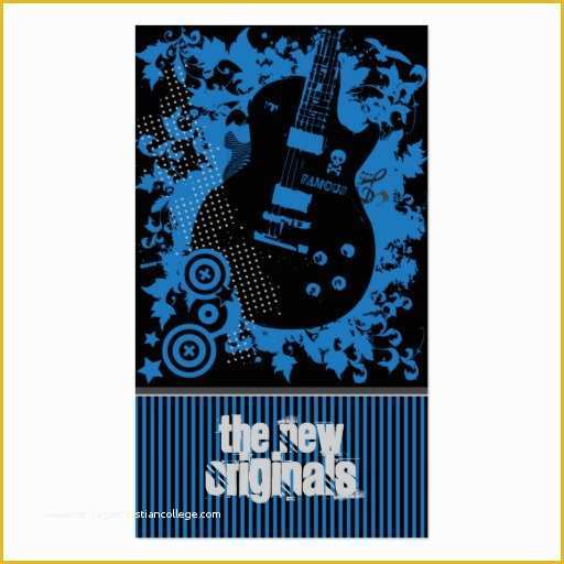 Band Business Card Templates Free Of Famous Band Musician Card Template Business Card
