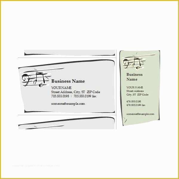 Band Business Card Templates Free Of Jazz Band Business Card Templates for All Musicians