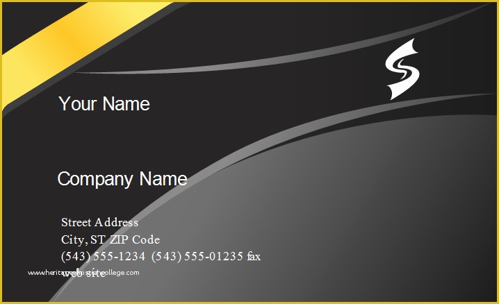 Band Business Card Templates Free Of Yellow Band Business Card Template