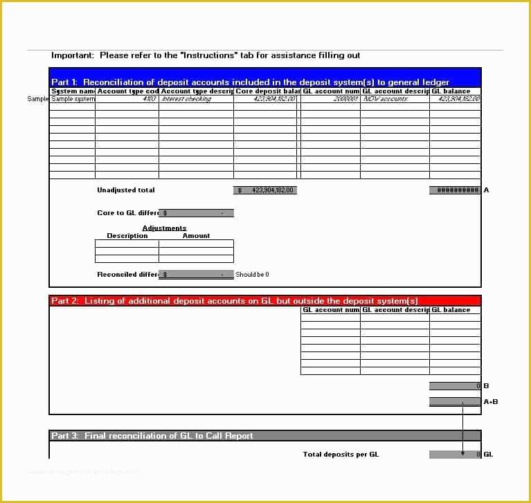Bank Reconciliation Template Excel Free Download Of 50 Bank Reconciliation Examples & Templates [ Free]
