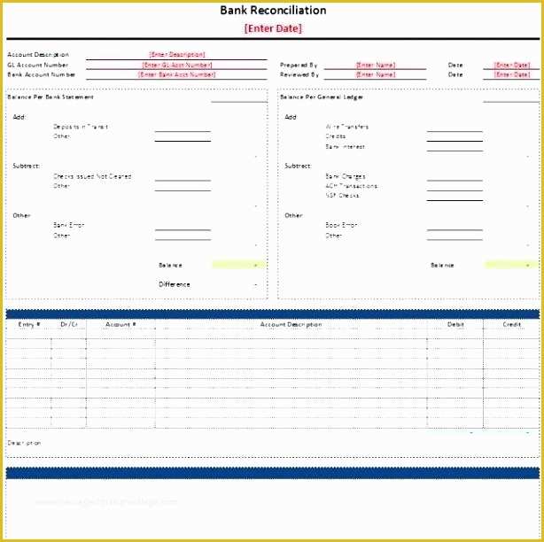 Bank Reconciliation Template Excel Free Download Of Bank Reconciliation Template Xls Bank Reconciliation