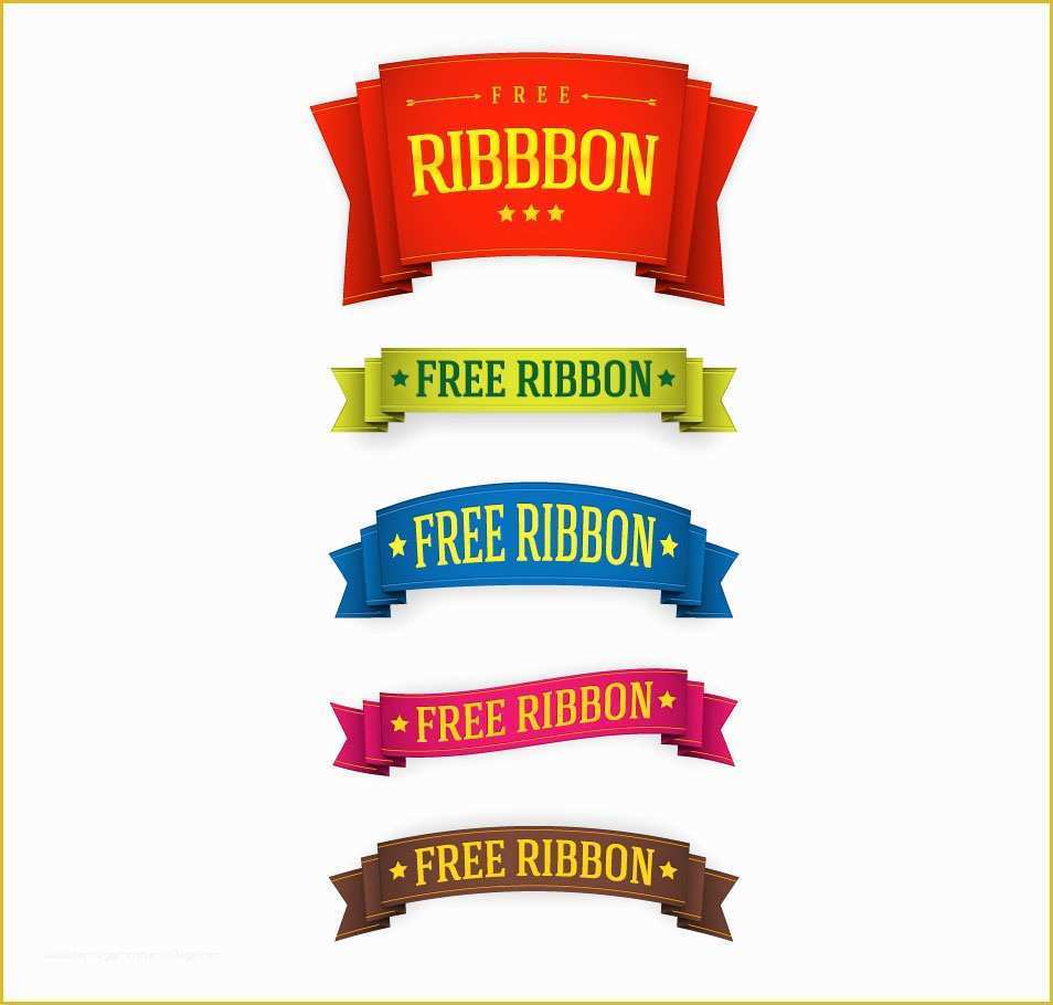 Banner Design Templates In Photoshop Free Download Of 70 Best Free Ribbons Psd & Vector Files Download