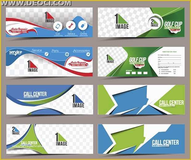 Banner Design Templates In Photoshop Free Download Of 8 Call Center Banners Advertising Design Template Eps