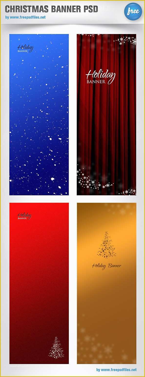 Banner Design Templates In Photoshop Free Download Of Christmas Banner Psd Templates Free Psd Files