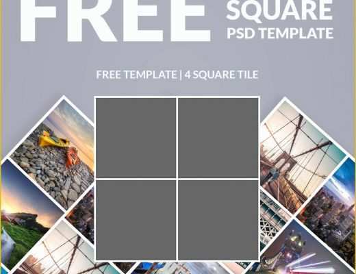 Banner Design Templates In Photoshop Free Download Of Free Shop Template Collage Square Download now
