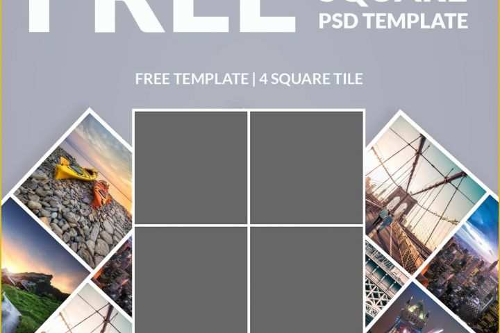 Banner Design Templates In Photoshop Free Download Of Free Shop Template Collage Square Download now