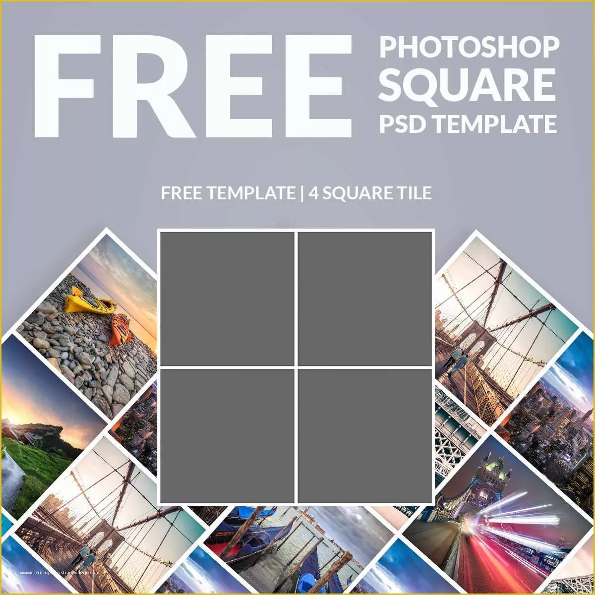 Banner Design Templates In Photoshop Free Download Of Free Shop Template Collage Square Download now