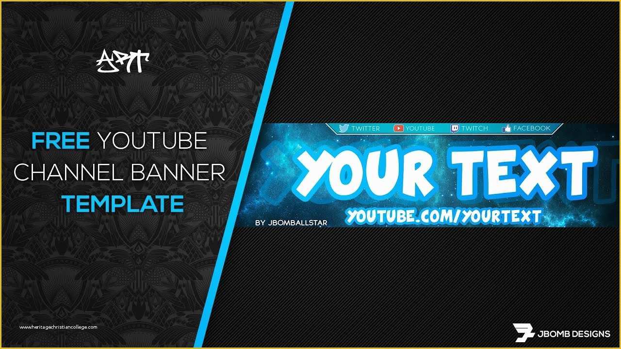 Banner Design Templates In Photoshop Free Download Of [ Shop] Free Hd Youtube Channel Banner Template