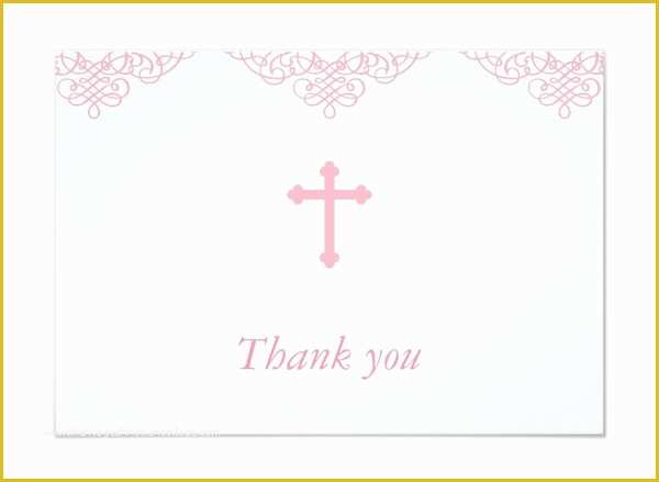 Baptism Card Template Free Of 10 Baptism Thank You Cards Psd Ai Eps
