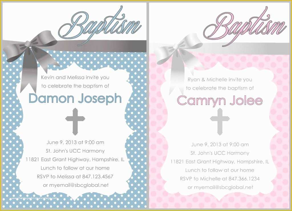 Baptism Card Template Free Of Baptism Invitation Free Baptism Invitations to Print