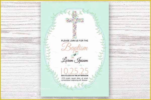 Baptism Card Template Free Of Baptism Invitation Templates 9 Free Psd Vector Ai Eps