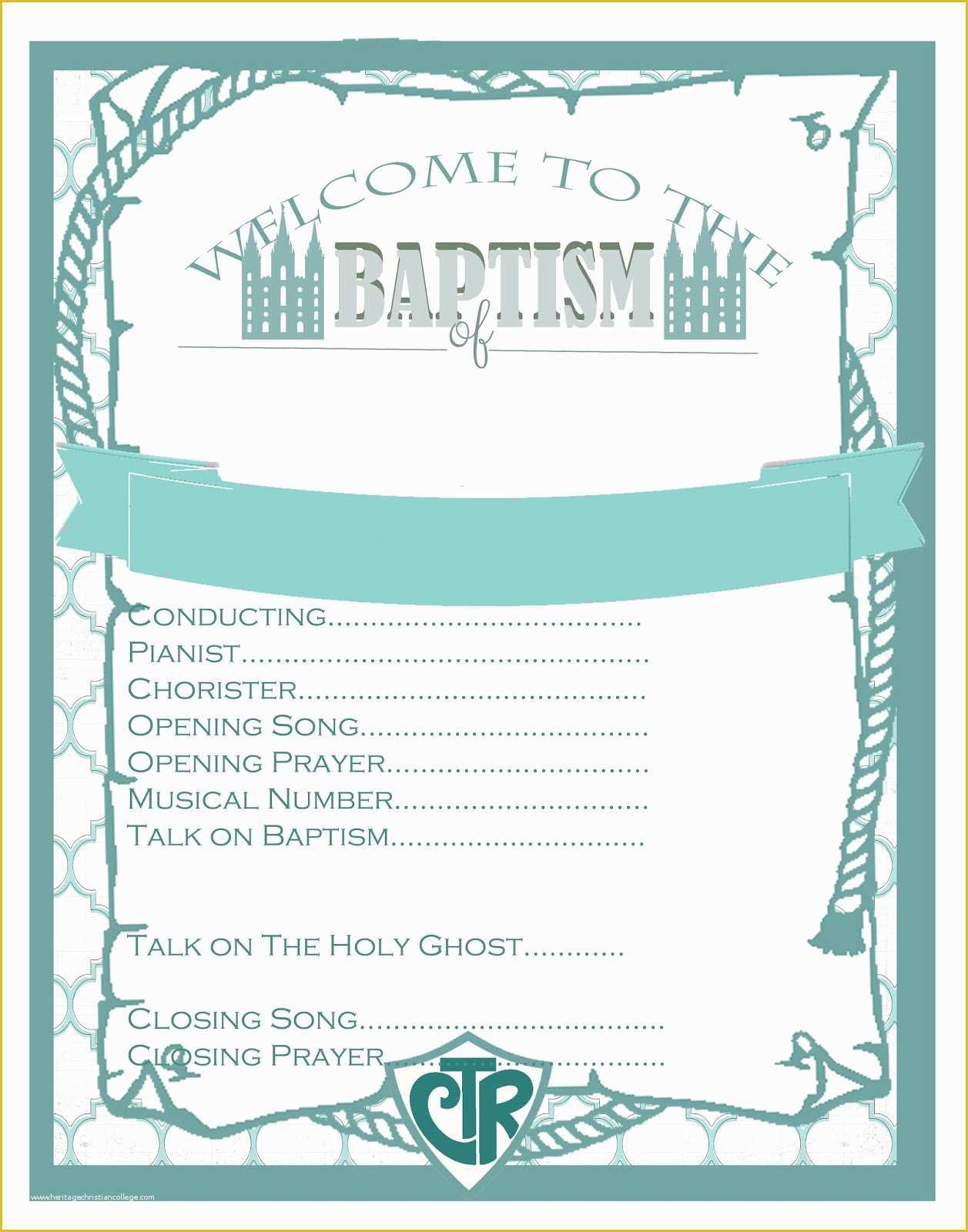 Baptism Card Template Free Of I Do A Dime Lds Baptism Party