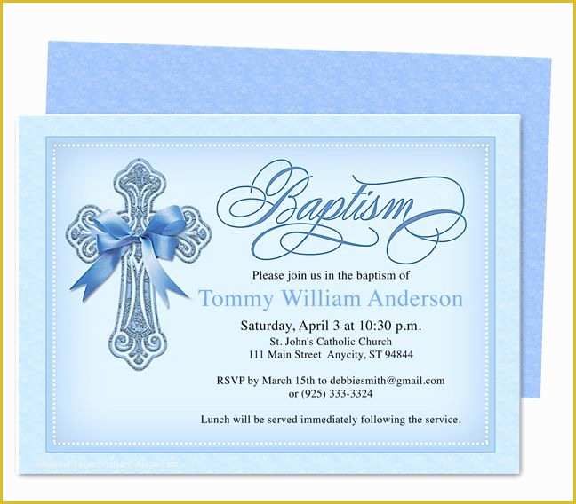 Baptism Card Template Free Of Printable Diy Baby Baptism Christening Invitation