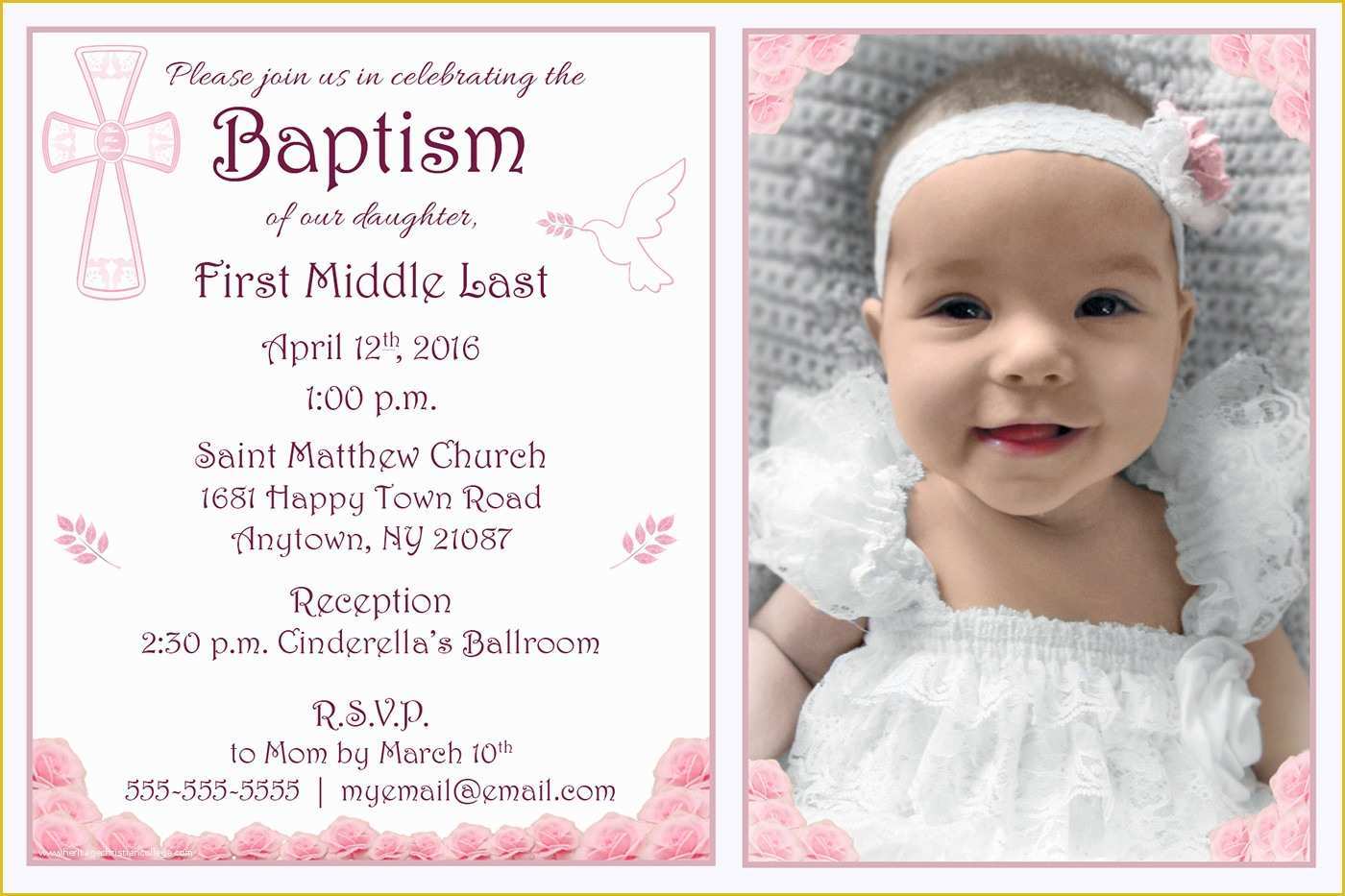 Baptism Invitation Template Free Download Of 10 Baptism Invitation Templates