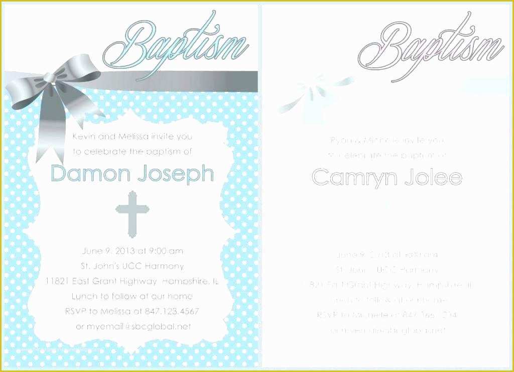 Baptism Invitation Template Free Download Of Baptism Announcement Template Baby Christening Invitation