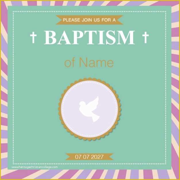 Baptism Invitation Template Free Download Of Baptism Invitation Template Vector