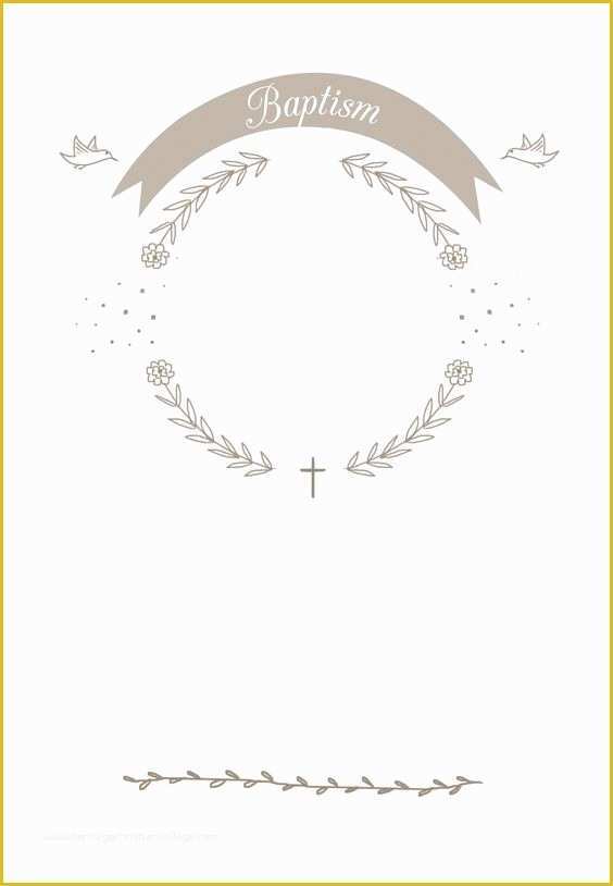 Baptism Invitation Template Free Download Of Ribbon Cameo Free Printable Baptism & Christening