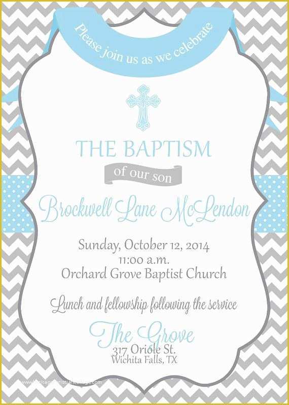 Baptism Template Free Download Of Baby Boy Baptism Christening Dedication Invitation or