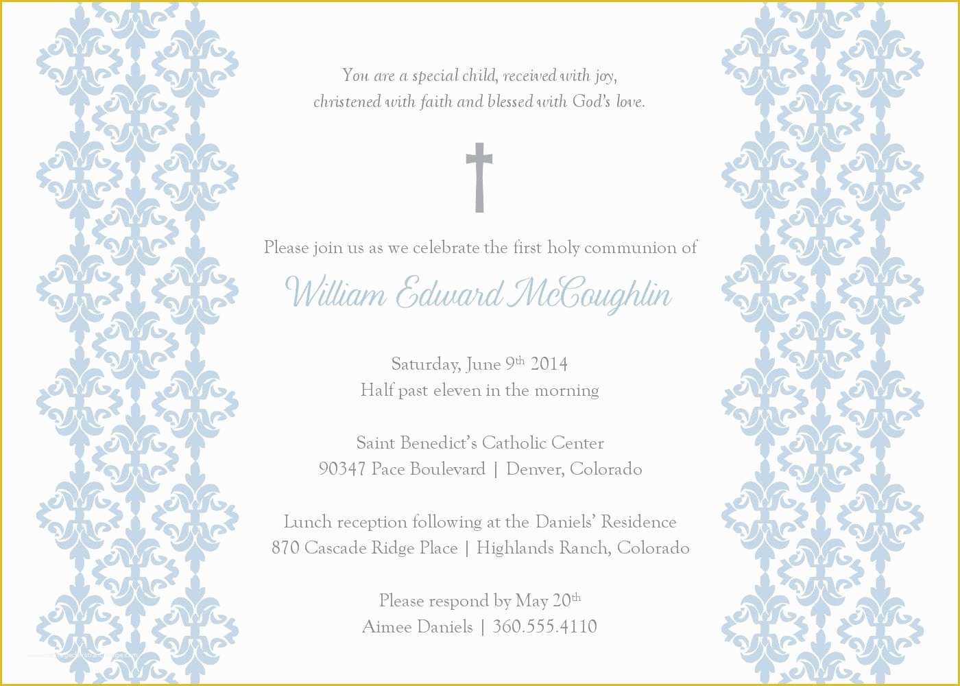 Baptism Template Free Download Of Baptism Invitations Templates for Boys