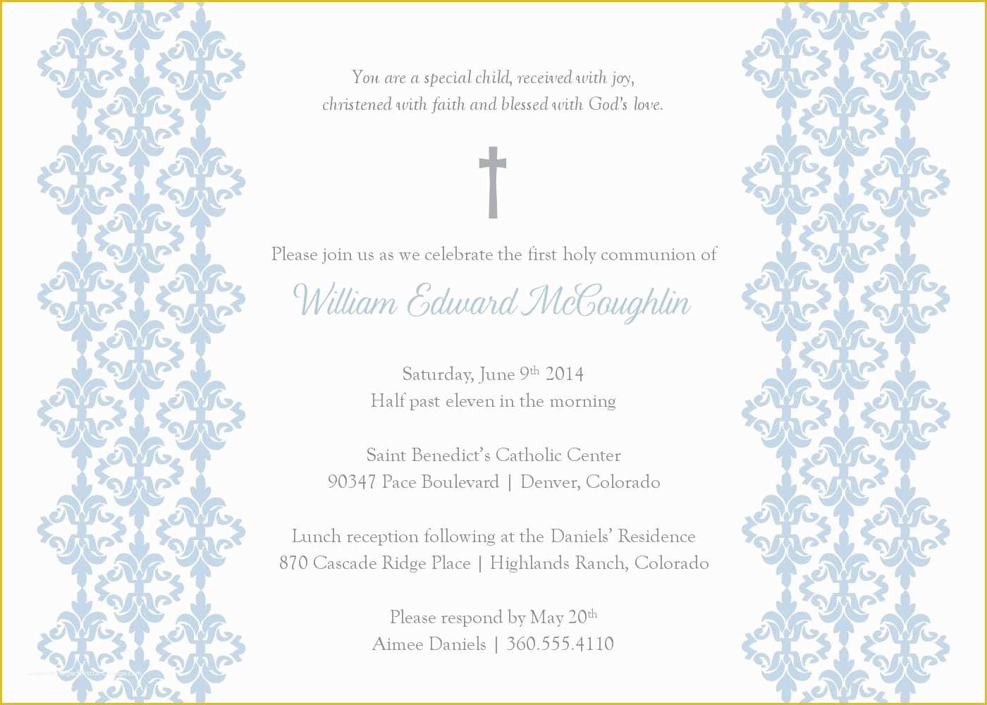 Baptism Template Free Download Of Baptism Invitations Templates for Boys